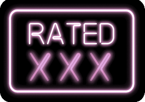 neon sign flashing 'XXX'